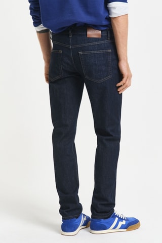 Calças de ganga slim - Azul-escuro