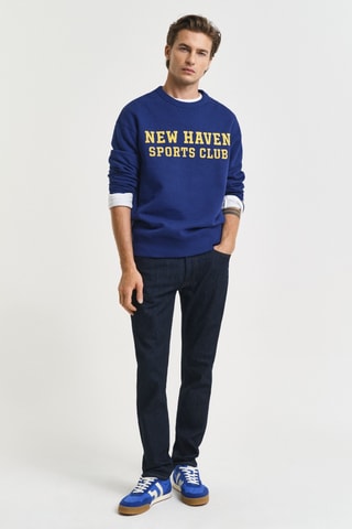 Calças de ganga slim - Azul-escuro