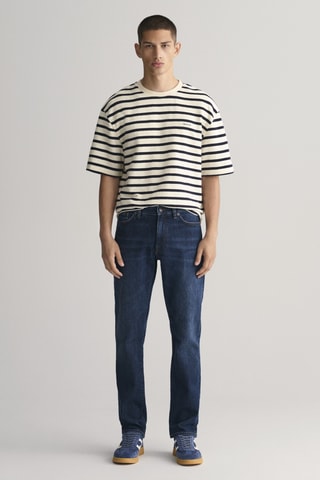 Calças de ganga slim - Azul-escuro