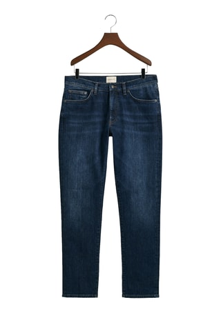 Calças de ganga slim - Azul-escuro