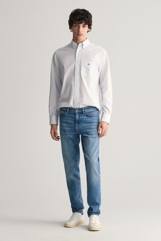 Calças de ganga slim - Azul-claro