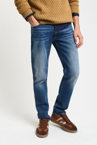 Calças de ganga slim - Azul-claro