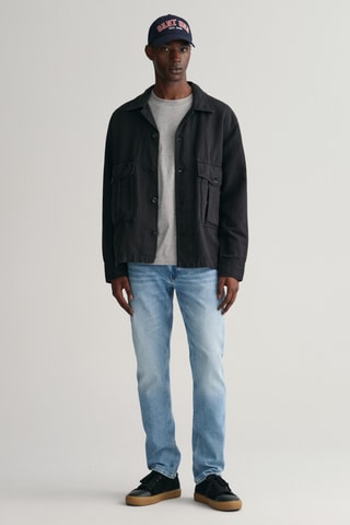 Calças de ganga slim - Azul-claro