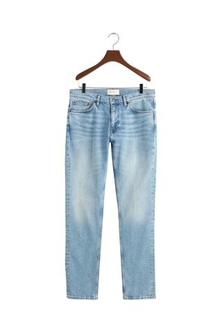 Calças de ganga slim - Azul-claro