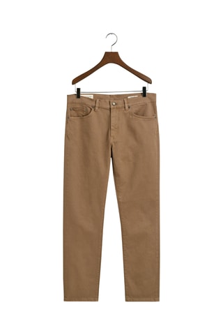 Calças de ganga regular - Castanho