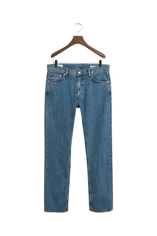 Calças de ganga regular - Azul