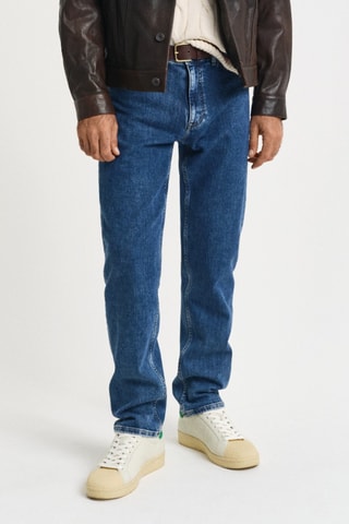 Calças de ganga regular - Azul-claro