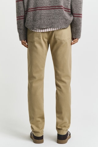 Calças de ganga regular - Bege