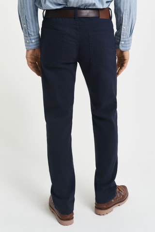 Calças de ganga regular - Azul-marinho