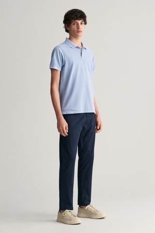 Calças chino slim - Azul-marinho