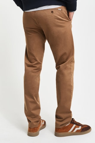 Calças chino slim - Castanho