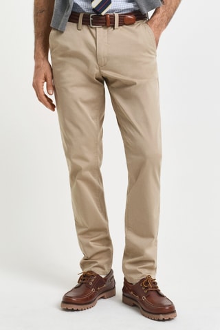 Calças chino slim - Bege