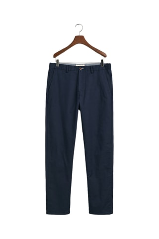 Calças chino regular - Azul-marinho