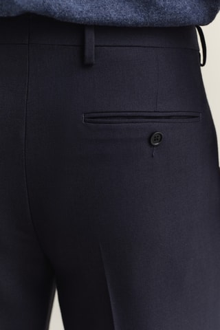 Calças de lã - Azul-marinho