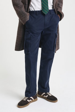 Calças cargo - Azul-marinho