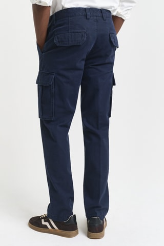 Calças cargo - Azul-marinho