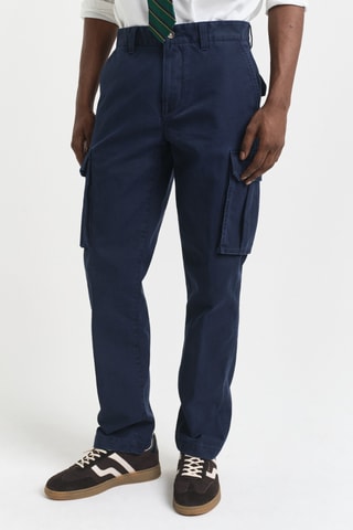 Calças cargo - Azul-marinho