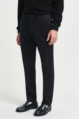 Calças chino slim - Preto