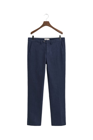 Calças slim - Azul-marinho