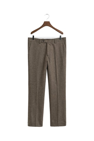 Calças de lã - Castanho