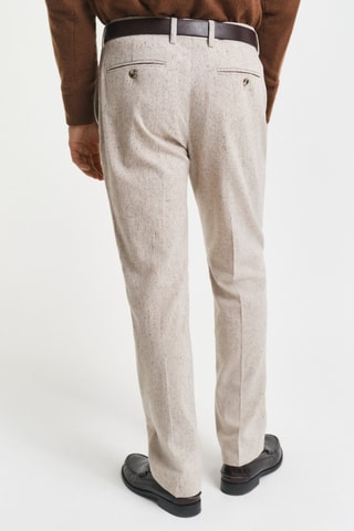 Calças em seda - Bege