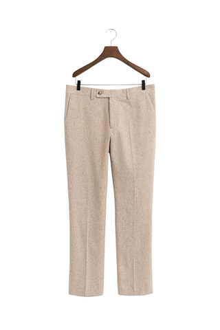 Calças em seda - Bege