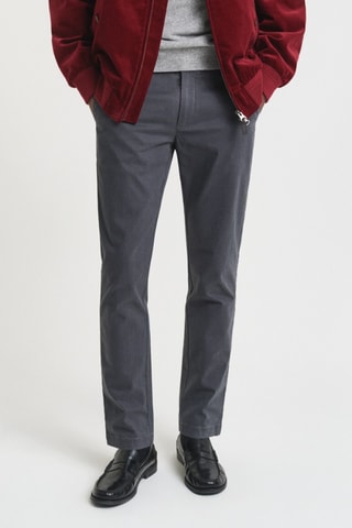 Calças chino slim - Antracite