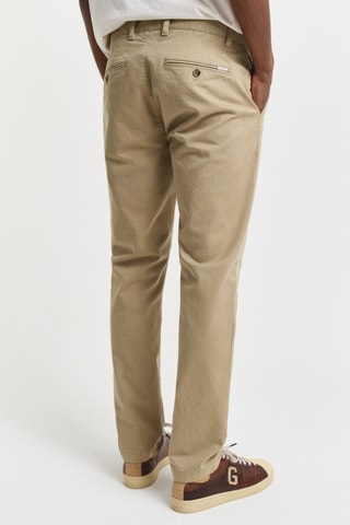 Calças chino slim - Bege