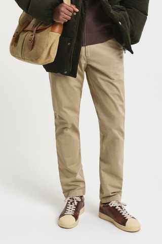 Calças chino slim - Bege