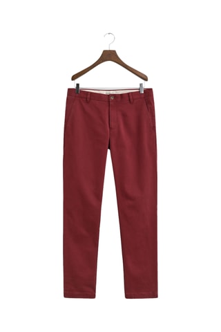 Calças chino slim - Bordô