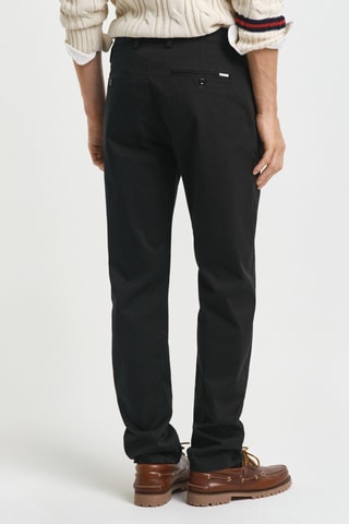 Calças chino regular - Preto