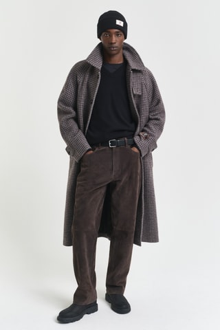 Camisola regular em lã - Preto