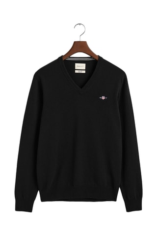 Camisola regular em lã - Preto