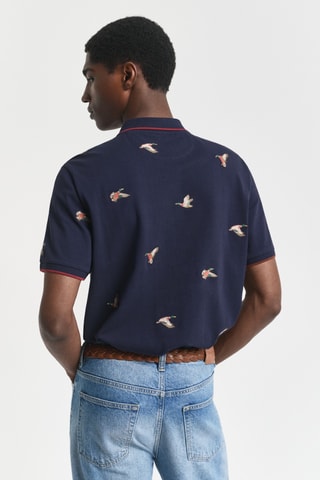 Polo regular - Azul-marinho