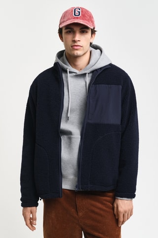 Casaco reversível regular - Azul-marinho