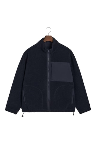 Casaco reversível regular - Azul-marinho