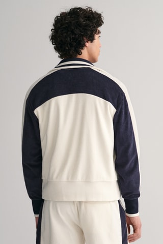 Sweat regular - Cru e azul-marinho