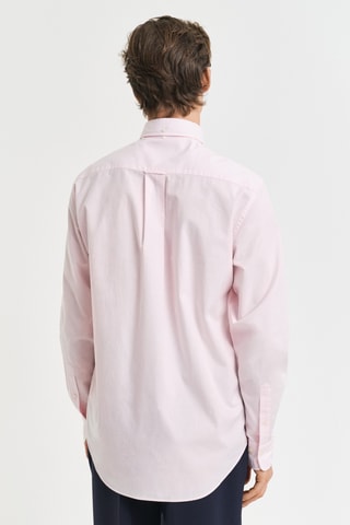 Camisa regular em lã de cordeiro - Rosa