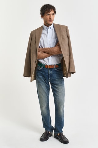 Camisa regular - Azul-claro