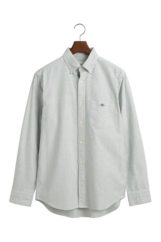 Camisa regular - Branco e verde