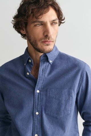 Camisa regular - Azul