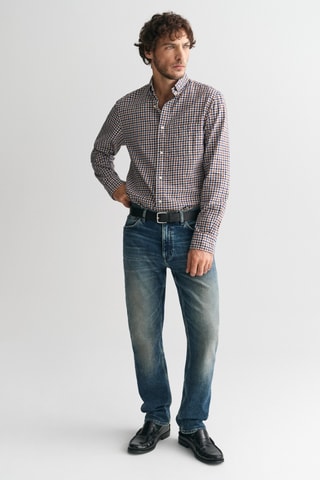 Camisa regular - Castanho