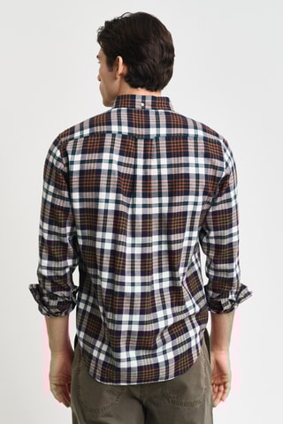 Camisa regular - Castanho