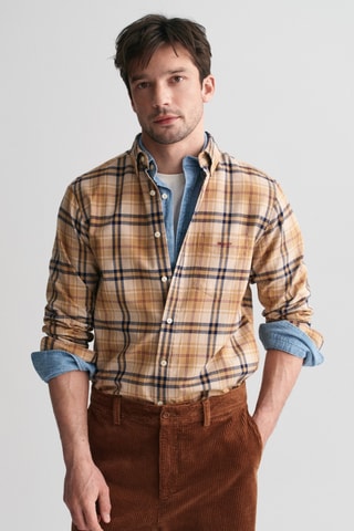 Camisa regular - Bege