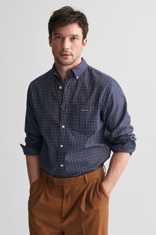 Camisa regular - Azul