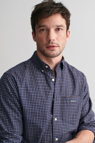 Camisa regular - Azul