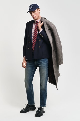 Camisa regular em algodão biológico - Rosa