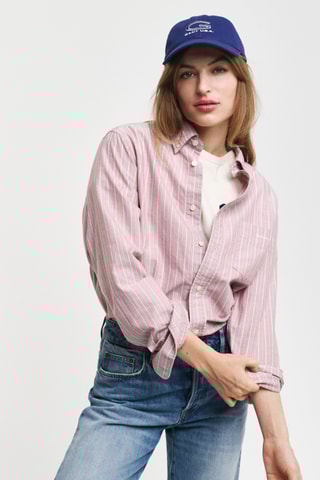 Camisa regular em algodão biológico - Rosa
