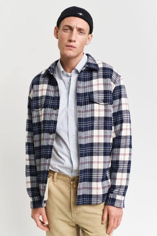 Sobrecamisa regular - Azul