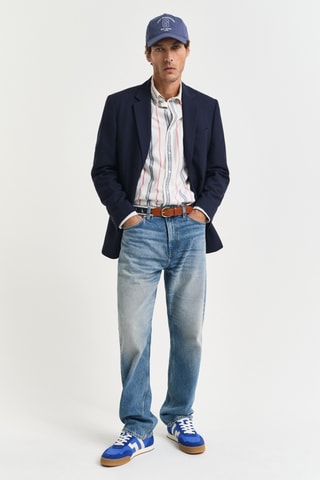 Camisa regular em algodão biológico - Cru